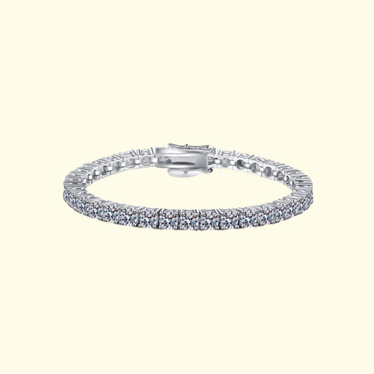 Photo of silver moissanite bracelet