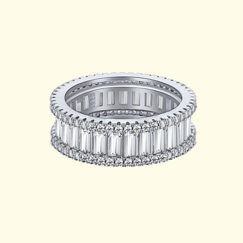 Photo of silver jewelry ring